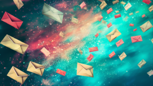 email marketing, email campaigns, teal and pink