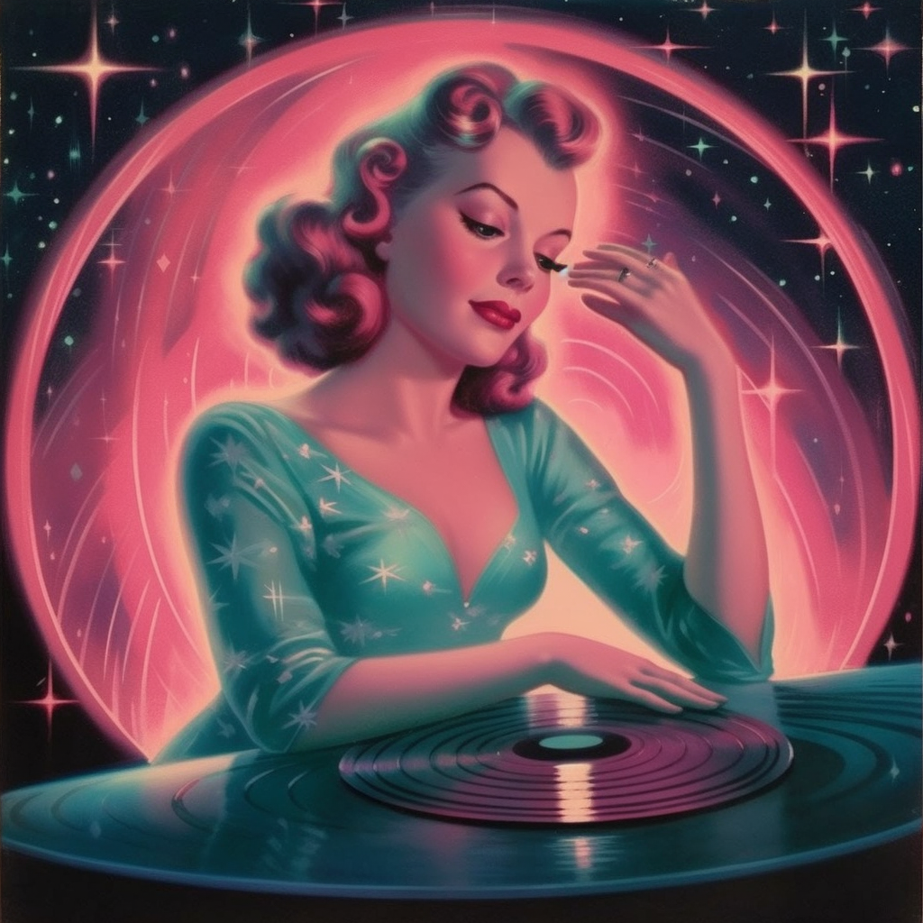 record album, music, artist, teal and pink