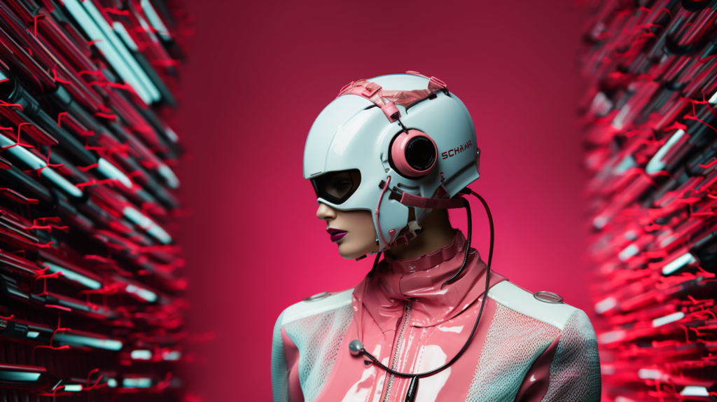 pink, futuristic, power of ai, ai, marketing